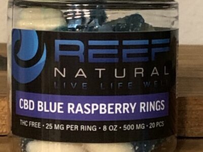 CBD Isolate Gummy Rings - Blue Raspberry